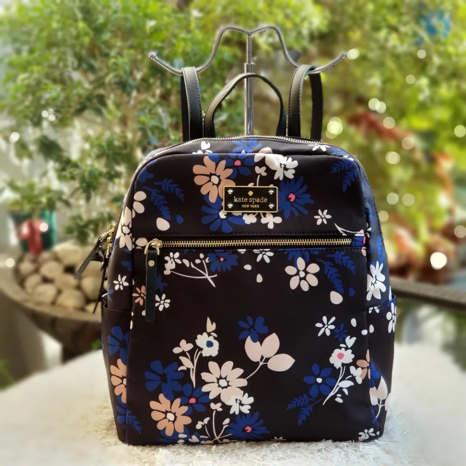 Kate spade navy blue hot sale backpack