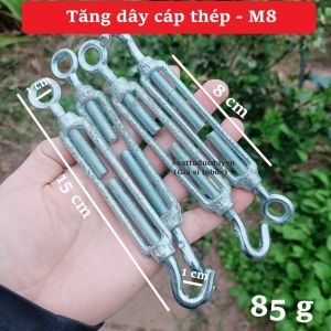 Tăng đơ dây cáp thép mạ kéo căng dây cáp chịu lực tốt [ Ø 8mm ]