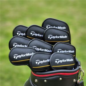 Taylormade 10Pcs Magnetic Golf Iron Headcover PU Irons Head Cover Protector Club Case