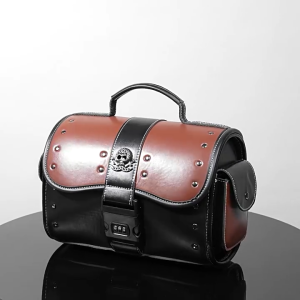 Motorcycle Gear Bag Pack With Punk Inspired Tear Resistant Fabric Quick Release Straps Organizational Pockets For Riders