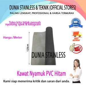 Kawat Nyamuk PVC Hitam /m
