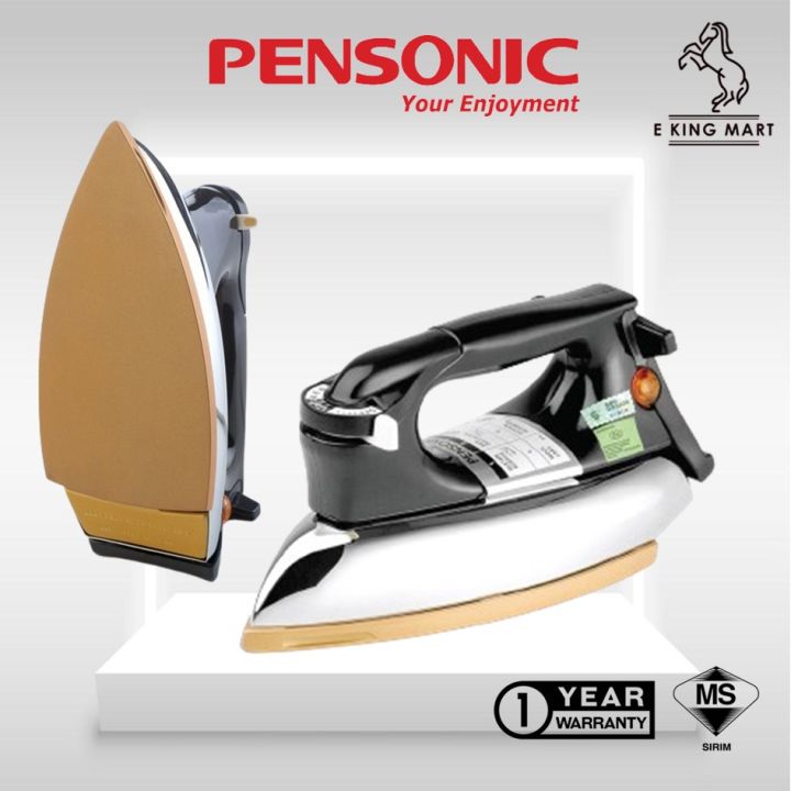 PENSONIC 2.0KG Antique 1200w Heavy DRY IRON PI600 / PI500 Non Stick