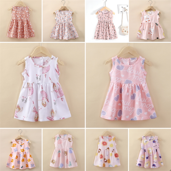 Summer New Beach Sequin Short Sleeved Loose Casual Dress Cartoon Printed Round Neck Pullover A-Line Short Skirt For Women main image 0