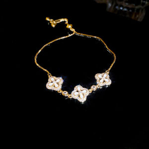 New Chinese-style zircon gourd spliced bracelet niche light luxury high-end feel commuter new versatile hand accessory