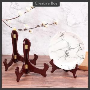 [Creative] Wooden Easel Wood Wedding Table Photo Card Stand Plate Display Holder Home Decor