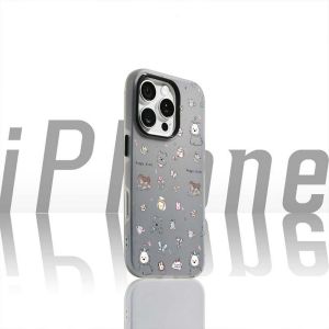 Phone Case For VIVO Y12 Y12i Y17S Y28 Y29 Y20i Y12S Y12G Y02 Y03 Y18 Y18S Y28S Casing VIVO Y18i Y04 Y04S Y29S Y19S Y15S Y10 Y01 Y15C Y16 Y56 Y02S Y17 Y15 Y11 Y12G Cute Puppy Silicone 2 in1 Jelly Couple Soft TPU Case Cover GDK072A