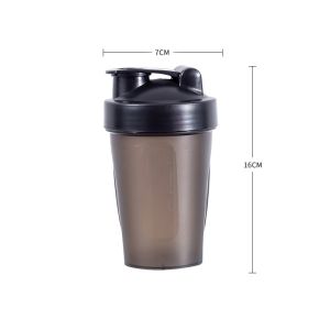 【Colorful】400ML Shaker Bottles Whey Protein Powder Mixing Bottle Fitness Gym Shaker Mug Outdoor Portable Plastic Drink Cups