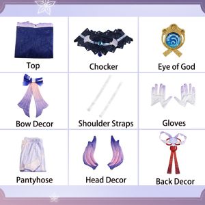 【COSER 77】Kokomi Genshin Impact COS Sangonomiya Kokomi 5-Star Game เครื่องแต่งกายคอสเพลย์ ชุดคอสเพลย์ วิกแอนิเมชั่น สไตล์จีน สําหรับผู้หญิง