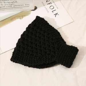 Women Headbands Warm Knitted Soft Stretch Turban Pineapple Crochet Head Wraps Scarf