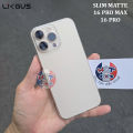 Ốp lưng cứng mỏng nhám Likgus Slim Matte cho IP 16 Pro Max / 16 Pro. 