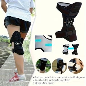 2pcs Spring-Driven Knee Brace Breathable Non-Slip Design for Enhanced Flexibility and Support - Ideal for Stair Climbing Exercise and Sports Activities