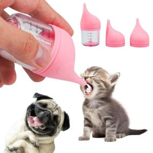 ER52858 High Temperature Resistant Pet Nursing Bottle Detachable Lid Design Anti-choking Kitten Milk Feeder Device Ergonomic Anti-slip Dogs Nurser Bottle Feeding Kit Cat Newborn