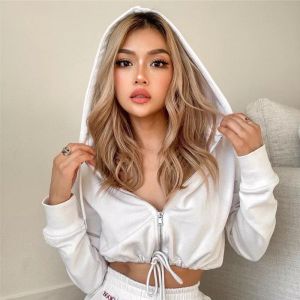 QR - RG OOTD JAKET CROP ADA HOODIE / Jaket Crop Andin Hodie (LD 96 P 47) / ATASAN WANITA LENGAN PANJANG / OUTER WANITA