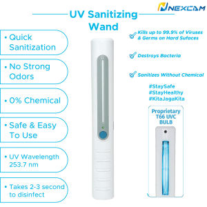 NEXCAM SUNCATCHER UV Sanitizing Wand with Portable Germicidal Disinfection & Sanitizing UVC Lamp