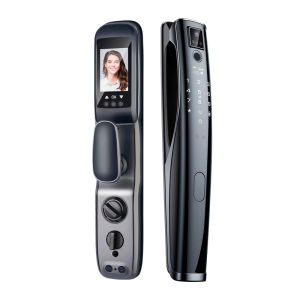 3d face recognition smart lock home security door fingerprint lock Active video surveillance password lock apartment electronic door lock