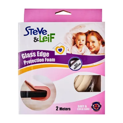 Steve & Leif Beige L-Edge Protector With Tape 2M - Baby Safety