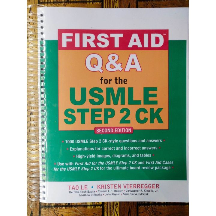 First Aid Q and A for the USMLE Step 2 CK 2nd Edition Lazada PH