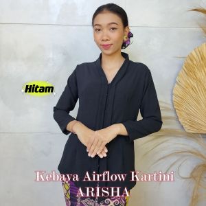 Setelan Kebaya Kartini Airflow Strait Arisha dan Rok Kamen stretch panjang selendang wisuda pesta modern