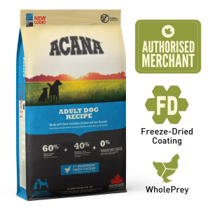 Acana 11.4kg Dry Dog Food (Adult/Puppy/Large Breed/Senior/Light Fit/Wild Prairie/Grasslands/Pacifica)