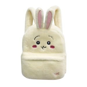 THOMA Soft Anime Chiikawa Bag Cartoon Cute Kawaii Usagi Backpack Casual Creative Plush Hachiware Bag Girls