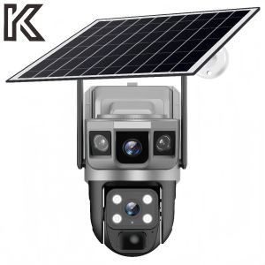 Camera KD94 3 Mắt Quan Sát  Tích Điện Sử Dụng Năng Lượng Mặt Trời Cài Đặt khu vực an toàn Chế Độ Quay Ban Đêm