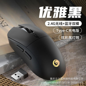 Cross-border Hot-Selling Wireless Mouse Bluetooth Dual-Mode Silent Rechargeable Desktop Laptop Home Office Wholesale