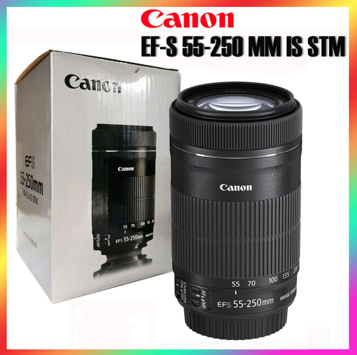 Canon EF-S 55-250 MM IS STM F4.5-5.6 (ของใหม่) | Lazada.co.th