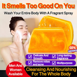 Amino Acid Handmade Perfume Gold Essential Oil Soap Oil Control Cleaning and Moisturizing for Face Washing Bathing 氨基酸手工香水精油皂