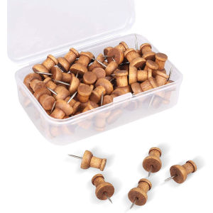 RICK Painting Tool Decorative Foam Boards Cork Boards Wall Studs Map Markers Thumbtack Pins Map Tacks Wooden Push Pins