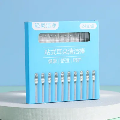TONYOOG Ear Cleaner Disposable Ear Swabs Soft Disposable Sticky Earwax Remover Stick Durable Sticky Ear Digger for Olders Adult Kid
