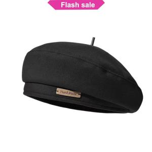 SHENHAO2🎀 Cotton Phụ Nữ Mũ Berets Mùa Đông Mũ Cổ Điển Pháp Sọc Trên Mũ Quân Đội Mũ Họa Sĩ Mùa Thu Mùa Đông Đường Phố Hình Bát Giác Mũ Beret