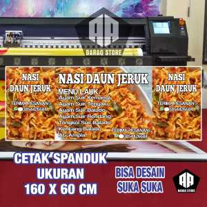 Cetak Spanduk Banner NASI AYAM SUIR ANEKA MENU Costom Desain