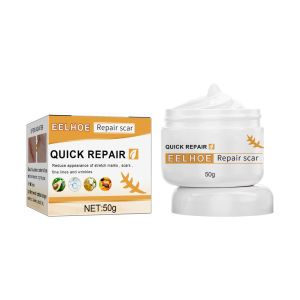 Eelhoe Surgical Scar Repair Cream Effective Remover Pimples Acne Scar Removal Face Cream Promote Cell Regeneration Repair Burning Lighten Skin Wounds Face Gel Stretch Marks Treatment Smoothing Body Skin Care Cream（50g）