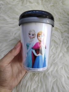 Tumbler Kecil Botol Minum Mug Cangkir Plastik Anak Frozen Elsa Anna