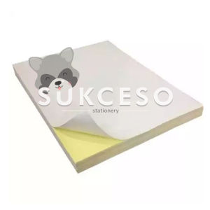 Kertas Sticker Chromo F4 Folio Glossy (Isi 10 Lembar) / Kertas Stiker Murah Berkualitas