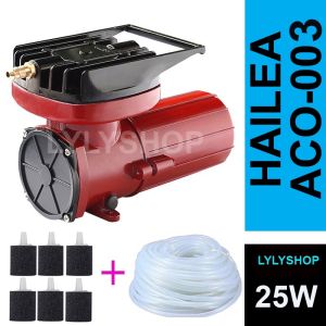 Máy Sủi Oxy Hailea ACO-003 25W 55L/P - Chạy Ắc Quy Dự Phòng Mất Điện Vận Chuyển Cá Cao Cấp
