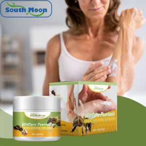 South Moon Bee Venom Psoriasis Care Cream Skin Moss Repair Anti-Itch Hand Foot Dermatitis Eczema Antibacterial Swelling Relief Rash Care Cream (30g)