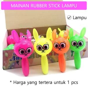 mainan anak karet pegangan lampu dan suara cit stick rubber toys led and light toys mainan bayi mainan anak edukatif baby toys