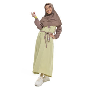 Rabbani - Dress Dara Muslim Wanita Lengan Panjang Dewasa Nina Exclusive