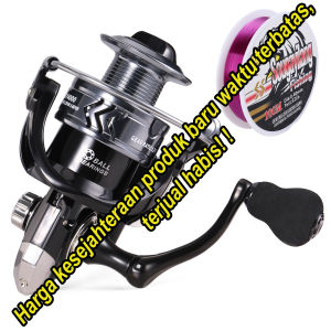 Sougayilang Reel Berputar Alat Pancingan Seri 1000-6000 Reel Memancing Ikan Mas Bass Maks Tarik 15kg.