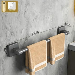 Punch-free Telescopic Clothes Rail Towel Rack Shower Curtain Rods Simple Support Rod