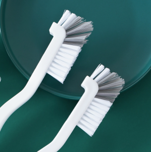 Bàn chải vệ sinh cốc trắng xám cán dài cọ vệ sinh nắp cốc gia dụng cọ vệ sinh hải sản tôm cua ghẹ