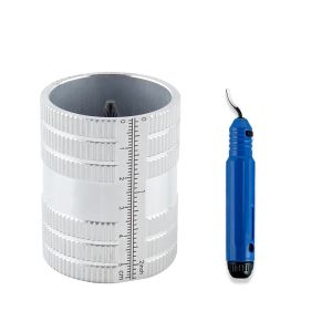 Efficient Reamer Tool Deburring Chamfer Cleaner 1/4"–1-3/8" Durable Internal & External Trimmer for Copper/Aluminum/PVC