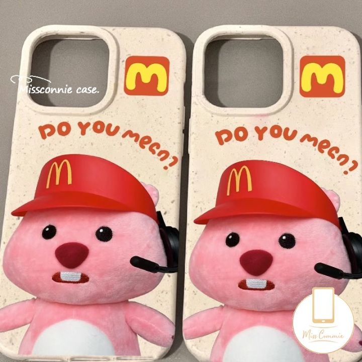 MissConnie Creative Cute McDonald's Loopy Phone Case Compatible