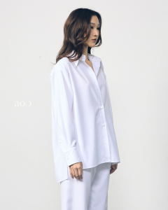 AOP Archive - (มี2สี) Wool-blend Relaxed Shirt เสื้อเชิ้ต