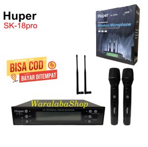 Microphone Huper SK-18pro Mic Wireless Huper