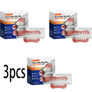 new Silicone Denture Set Temporary Orthodontic Simulation Dental Braces Retainer Fake Tooth Straightener Alignment Oral Hygiene Care Free Shipping