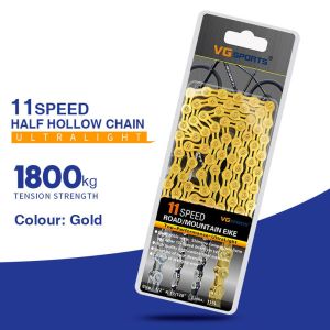 LIUJIR Hybrid Cycle 116 links Half Hollow Chain Mountain Bike Road Bike Cycling Bike Chains Bicycle Chains Bicycle Accessories Bicycle Parts