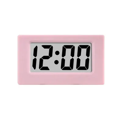 LAZALAI Mini LED Clock Portable Cute Screen Desktop Clock Home Office Bedroom Decor Mute Snooze Desk Clock Student