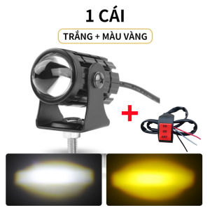AUTOFun Đèn Trợ Sáng xe máy xe điện đèn bi cầu mini chính hãng bi Cầu đèn pha bi cầu xe máy 2 Màu Cos vàng Pha Trắng BCmini